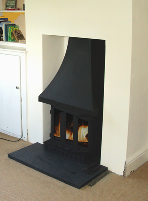 After the installation - Dovre 1800 Wood Burner and Slate hearth